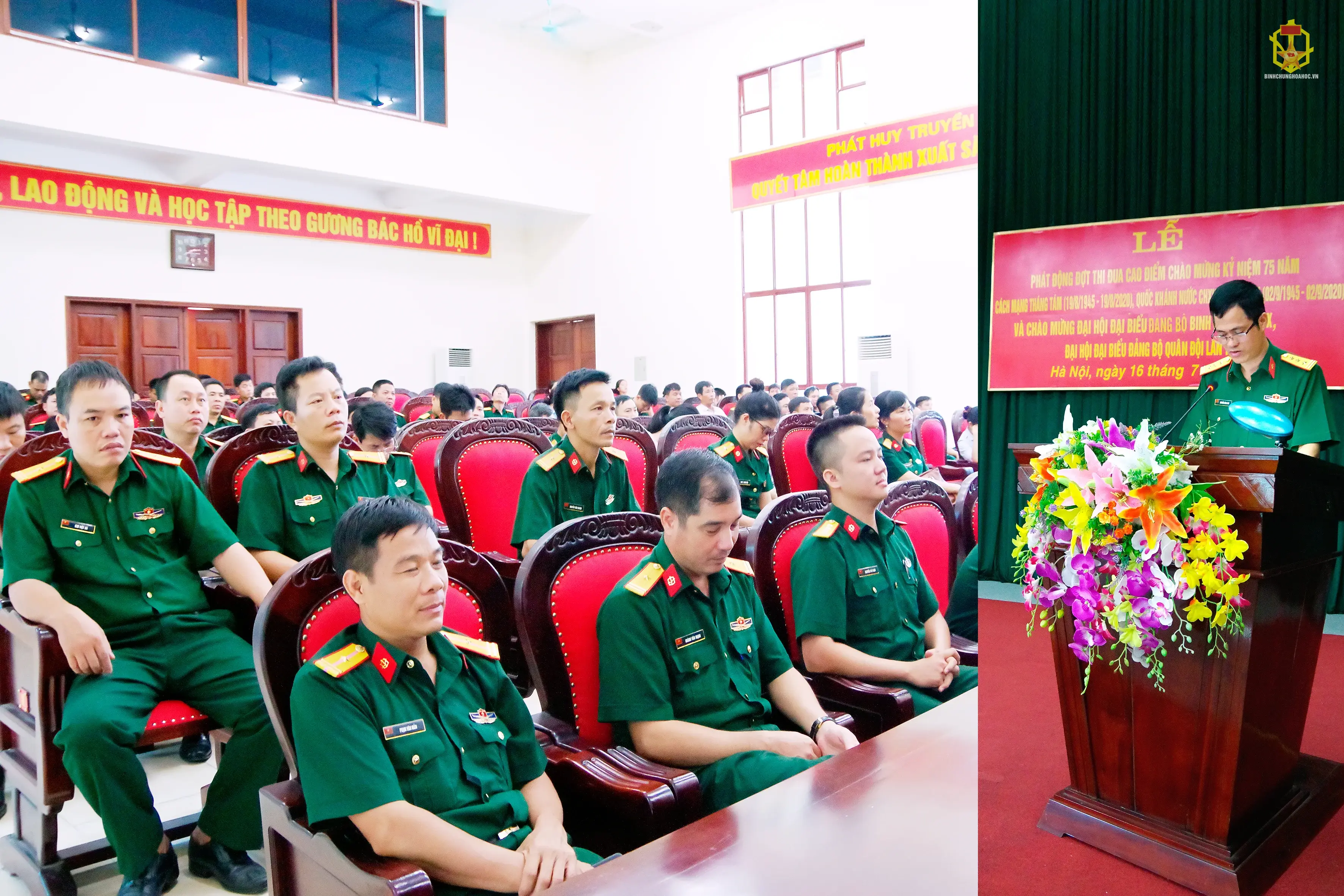 NHÀ MÁY TỔ CHỨC PHÁT ĐỘNG ĐỢT THI ĐUA CAO ĐIỂM CHÀO MỪNG ĐẠI HỘI ĐẢNG BỘ BINH CHỦNG LẦN THỨ IX