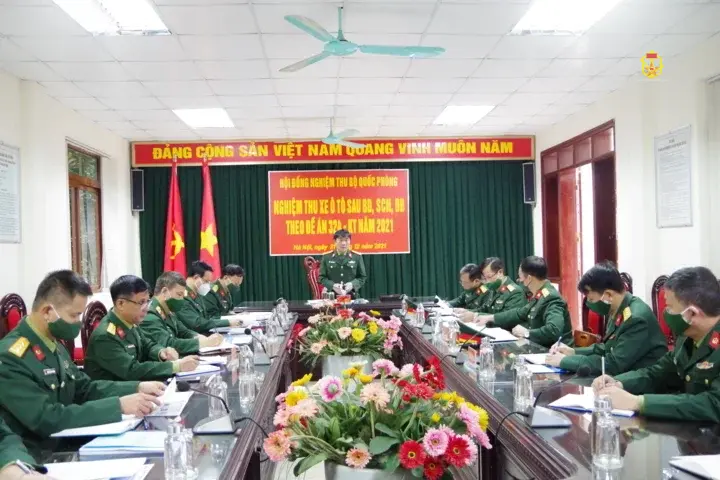 NGHIỆM THU XE MÁY THEO ĐỀ ÁN 324-KT CẤP BỘ QUỐC PHÒNG NĂM 2021 TẠI NHÀ MÁY X61
