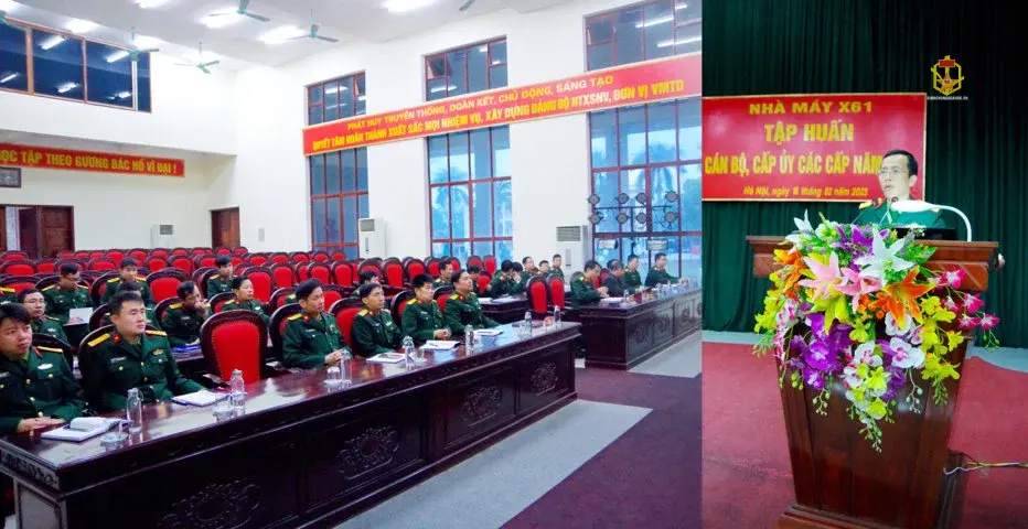 NHÀ MÁY X61 TẬP HUẤN CÁN BỘ NĂM 2023
