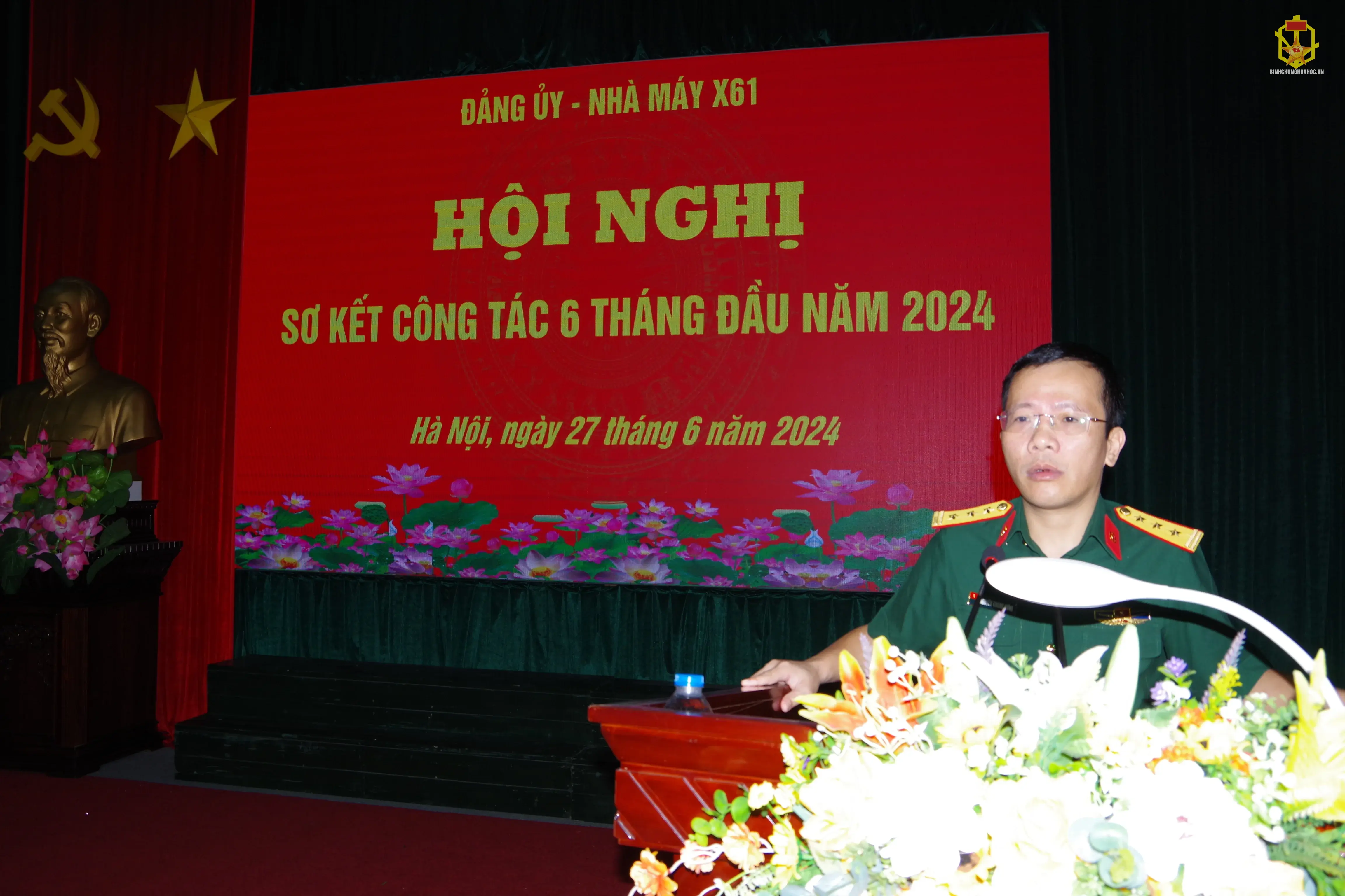 NHÀ MÁY X61 TỔ CHỨC HỘI NGHỊ SƠ KẾT CÔNG TÁC 6 THÁNG ĐẦU NĂM 2024