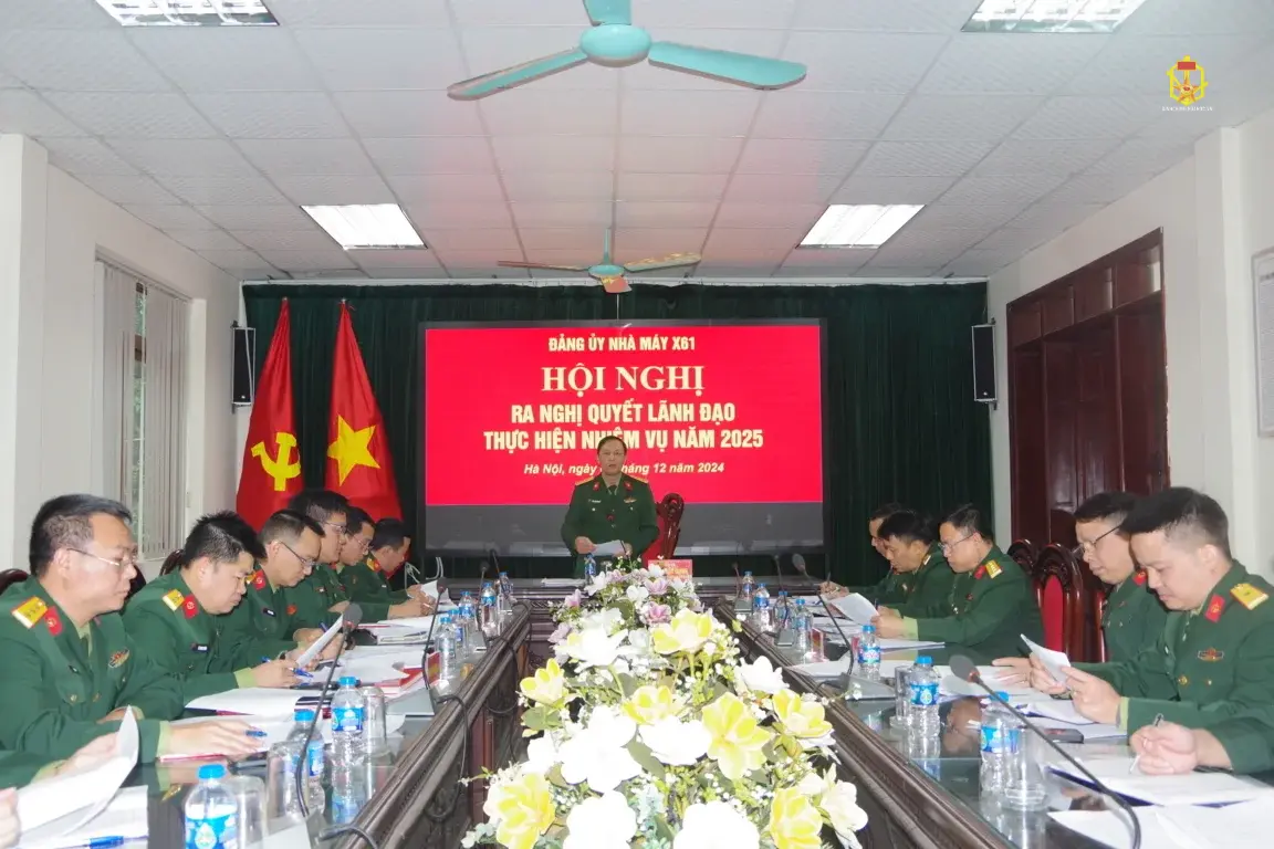 ĐẢNG ỦY NHÀ MÁY RA NGHỊ QUYẾT LÃNH ĐẠO THỰC HIỆN NHIỆM VỤ NĂM 2025