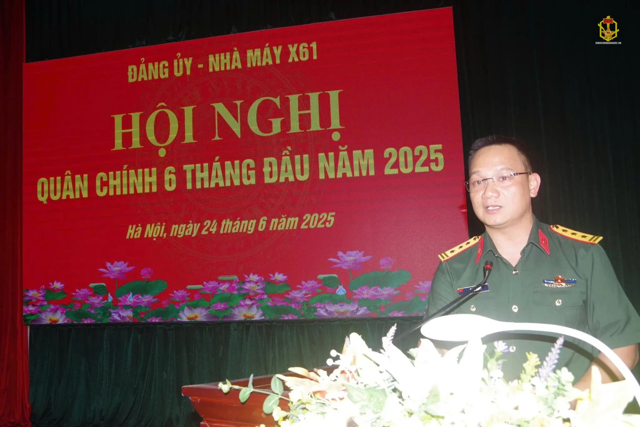 NHÀ MÁY X61 TỔ CHỨC HỘI NGHỊ QUÂN CHÍNH 6 THÁNG ĐẦU NĂM 2025