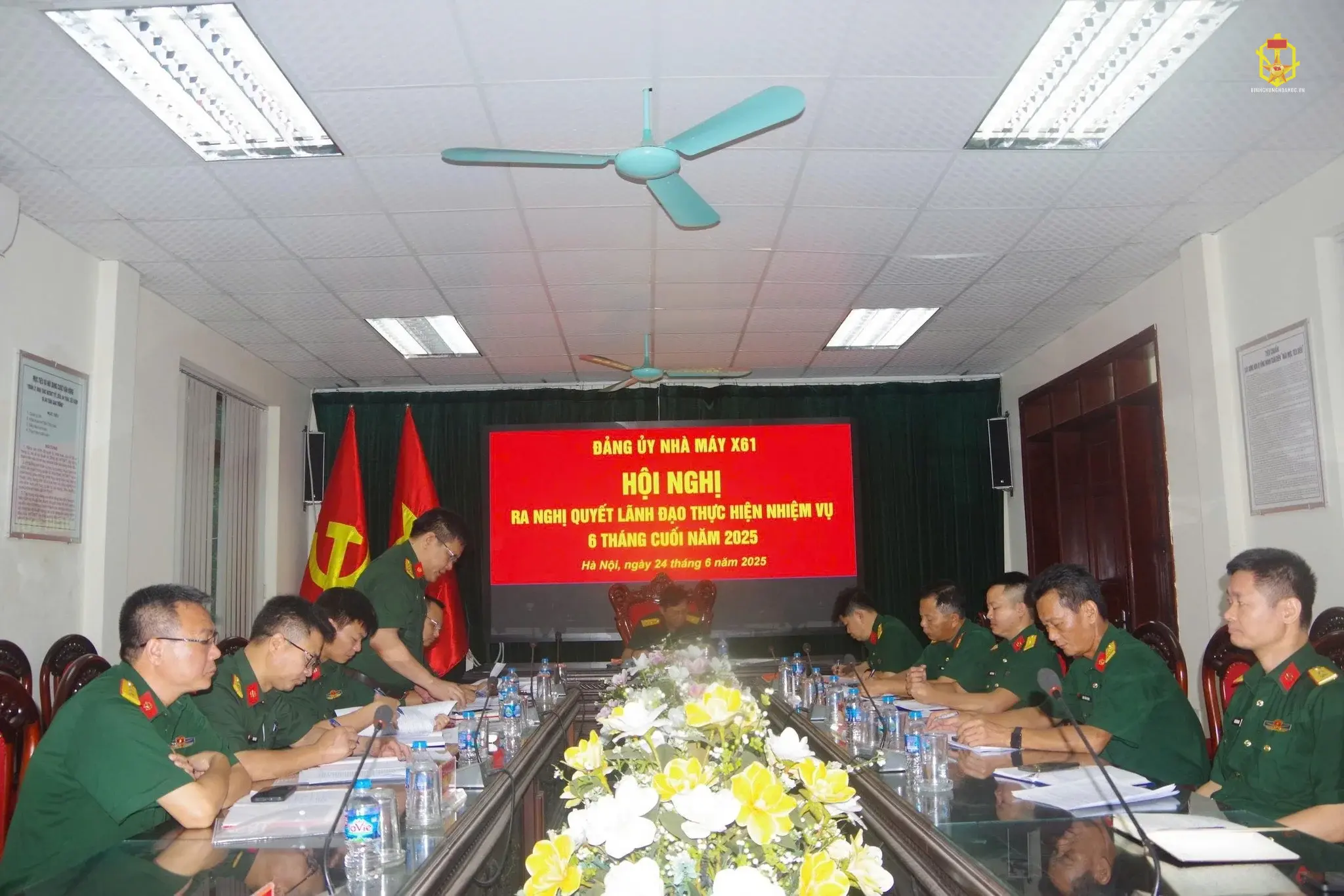ĐẢNG ỦY NHÀ MÁY X61 TỔ CHỨC HỘI NGHỊ RA NGHỊ QUYẾT LÃNH ĐẠO THỰC HIỆN NHIỆM VỤ 6 THÁNG CUỐI NĂM 2025.