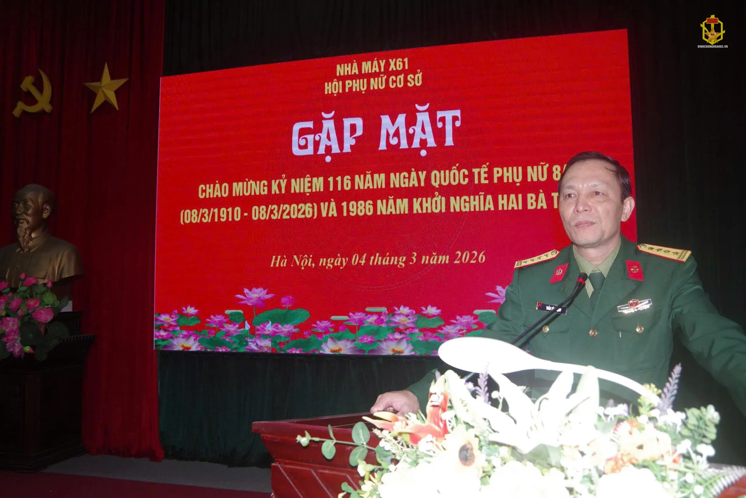 NHÀ MÁY X61 TỔ CHỨC GẶP MẶT VÀ HỘI THI BUFFET NGHỆ THUẬT CHÀO MỪNG KỶ NIỆM 116 NĂM NGÀY QUỐC TẾ PHỤ NỮ (08/3/1910 – 08/3/2026) VÀ 1986 NĂM KHỞI NGHĨA HAI BÀ TRƯNG