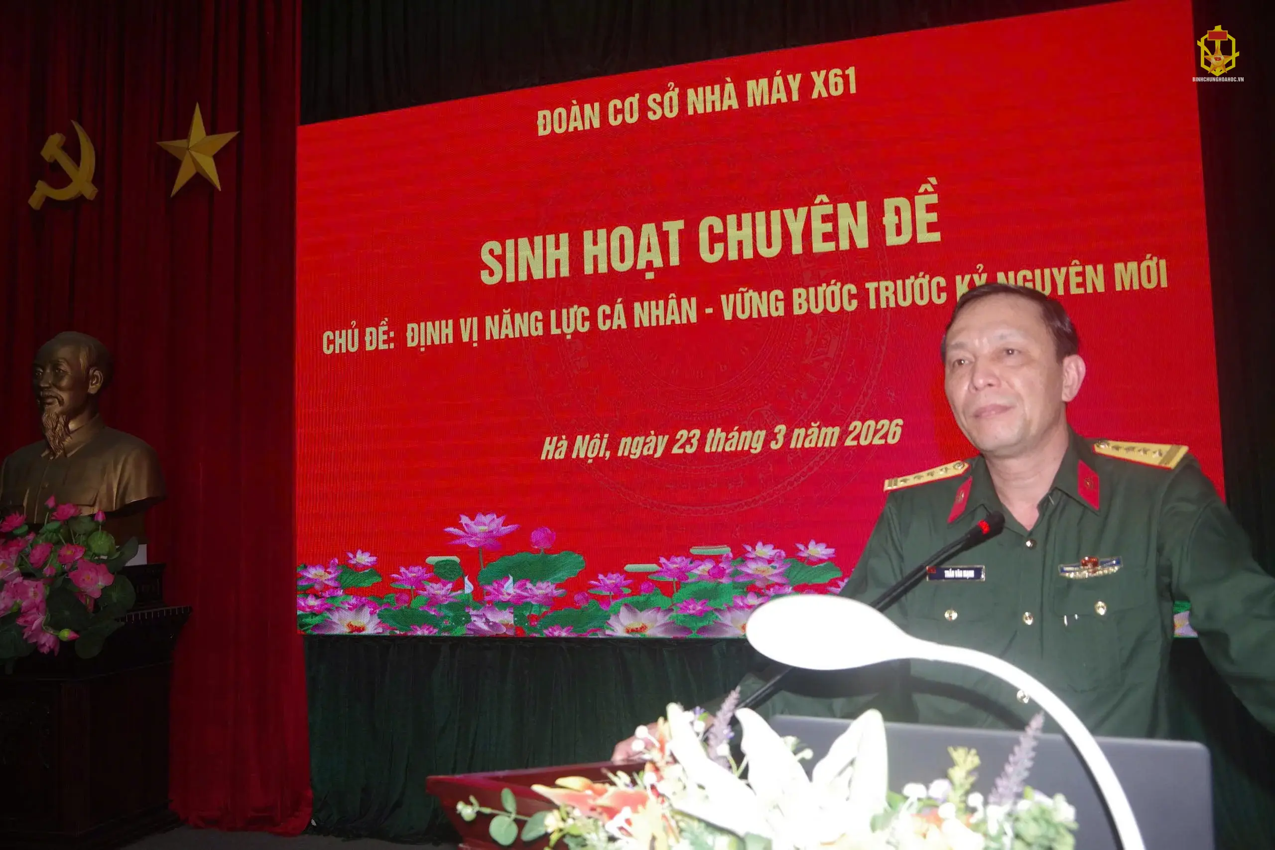 ĐOÀN CƠ SỞ NHÀ MÁY X61 TỔ CHỨC SINH HOẠT CHUYÊN ĐỀ: “ĐỊNH VỊ NĂNG LỰC CÁ NHÂN – VỮNG BƯỚC TRƯỚC KỶ NGUYÊN MỚI”