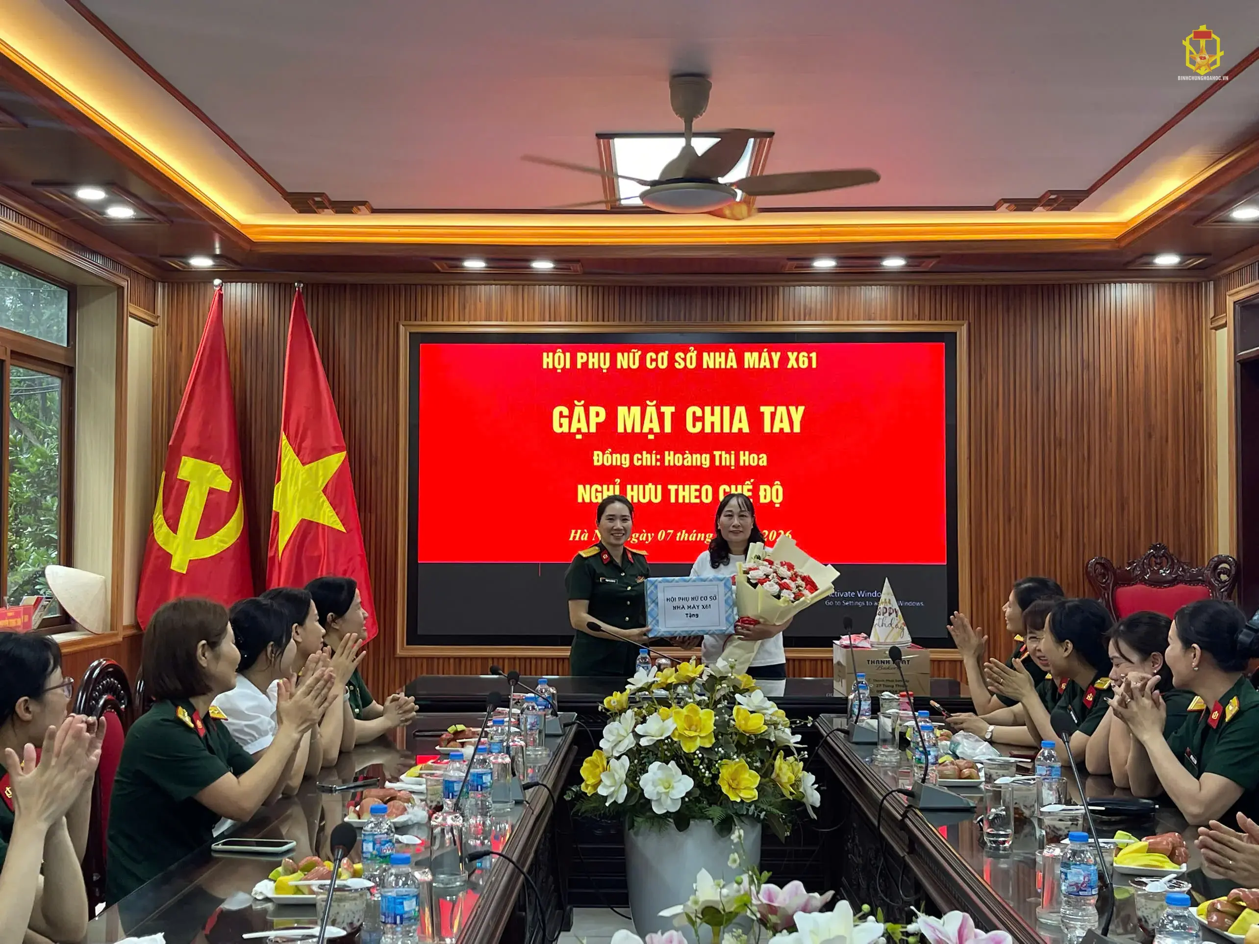 HỘI PHỤ NỮ CƠ SỞ NHÀ MÁY X61 TỔ CHỨC GẶP MẶT CHIA TAY CÁN BỘ NGHỈ HƯU VÀ CHÚC MỪNG SINH NHẬT HỘI VIÊN PHỤ NỮ QUÝ I – II NĂM 2026